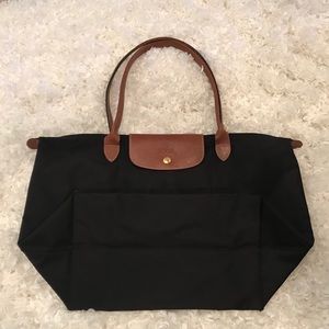 Longchamp Le Pliage Nylon Large in Black